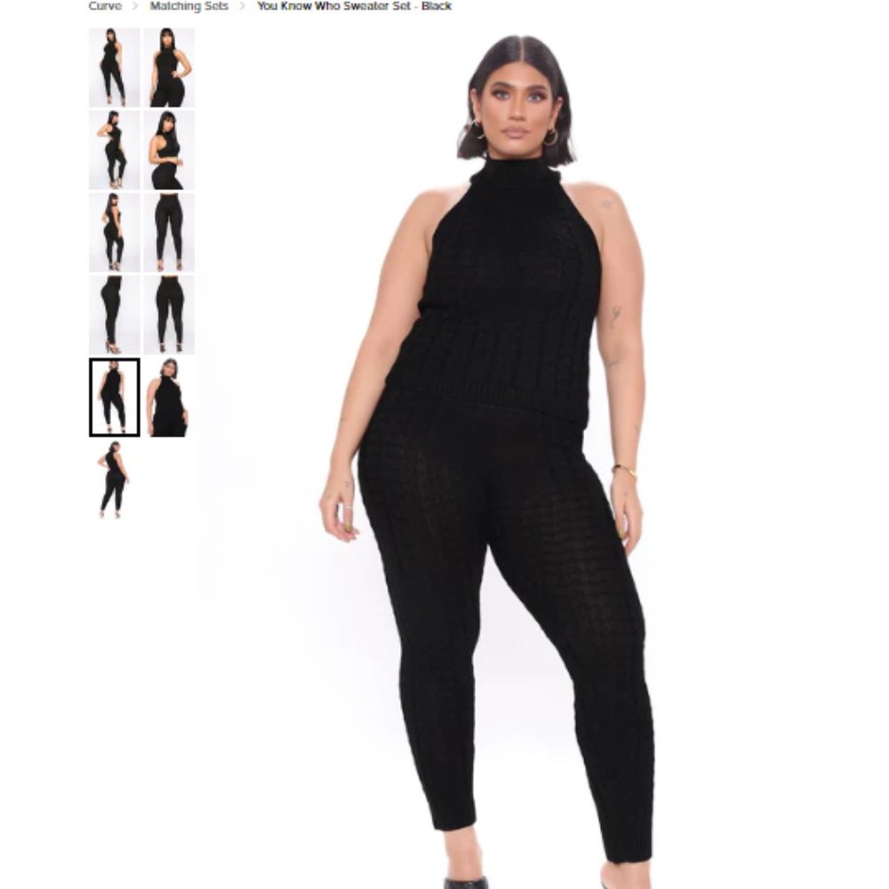 Fashion Nova You Know Who Sweater Set